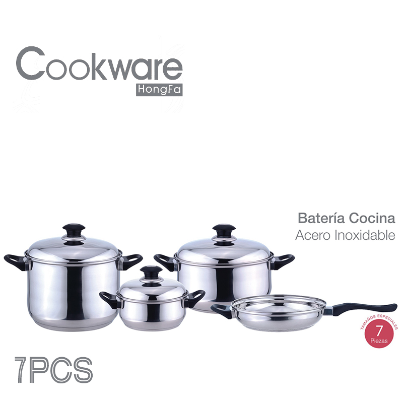7pcs Ss Cookware Set