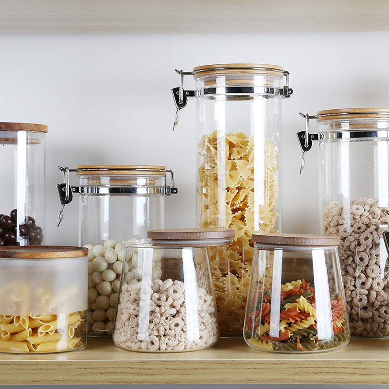 Borosilicate glass storage jar