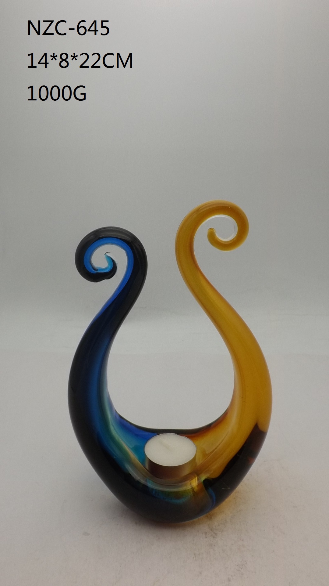Glass Candleholder