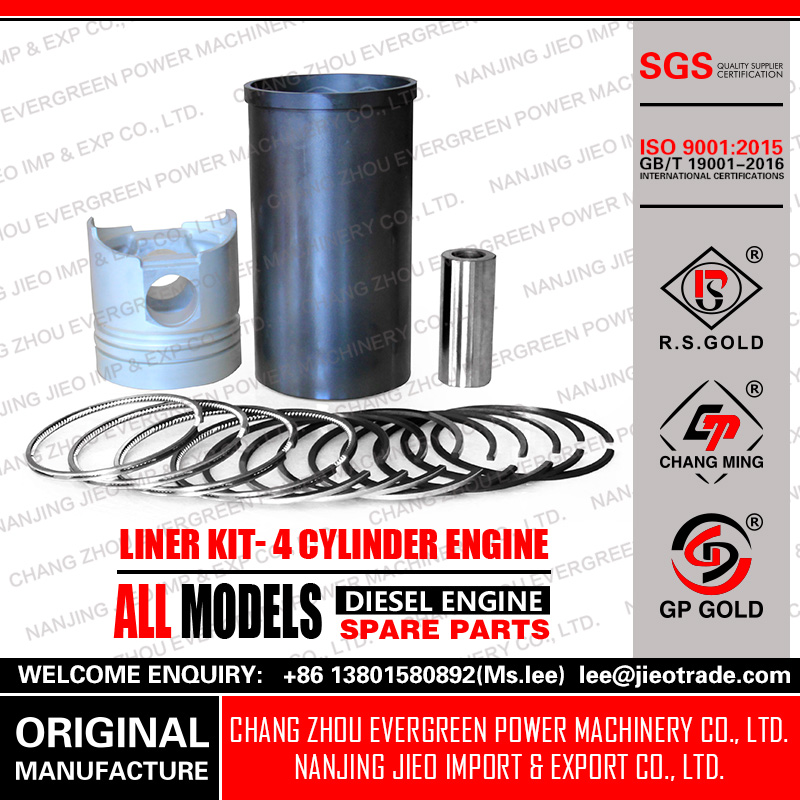 Liner Kit,4 Cylinder Engine