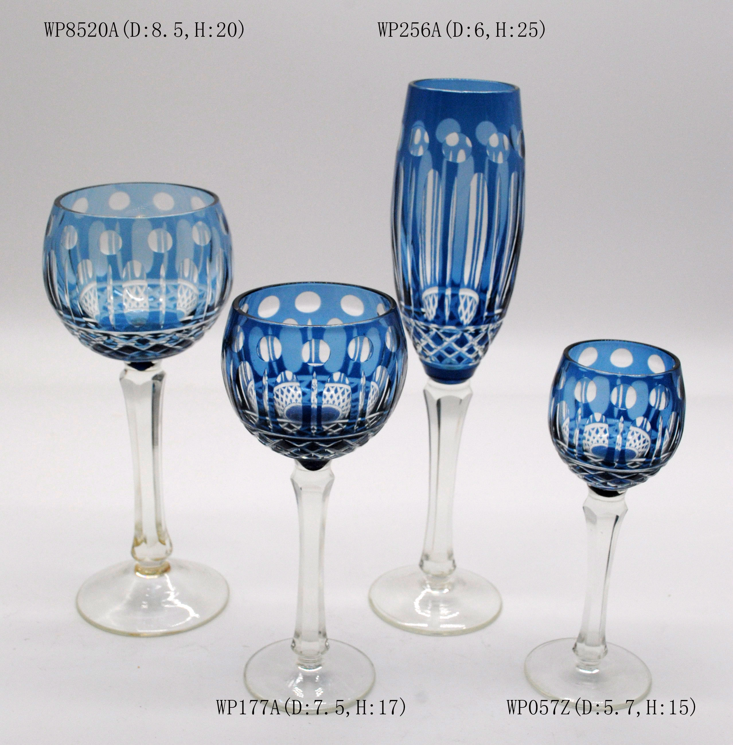 Hand-Cut stem glass / KIRIKO cut glass