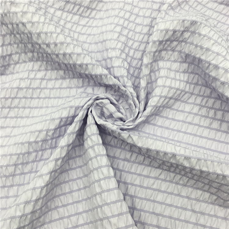 100% polyester microfiber seersucker fabric