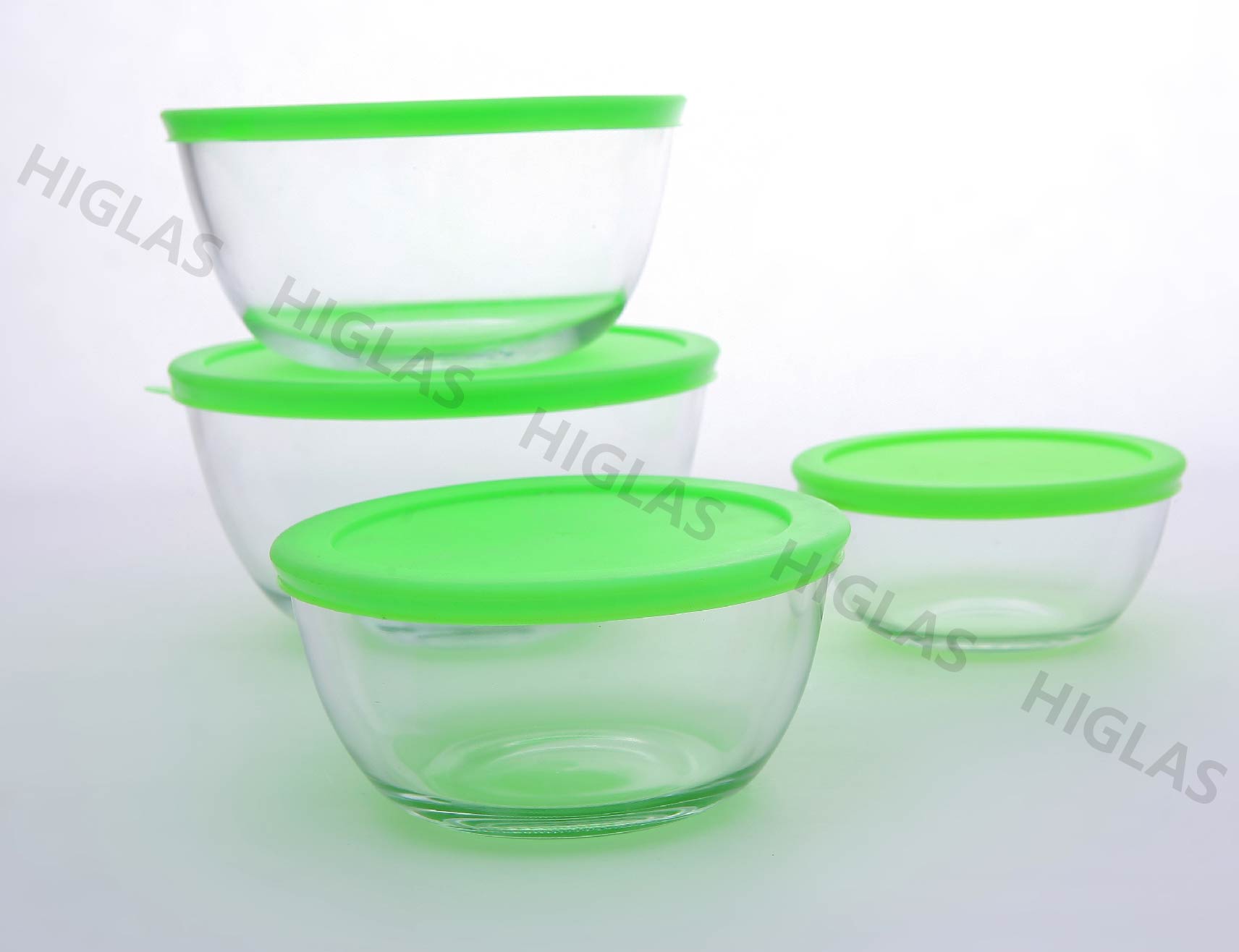 0.5l/1.0l/1.5l/2.0l S/4 Borosilicate Glass Salad Bowl