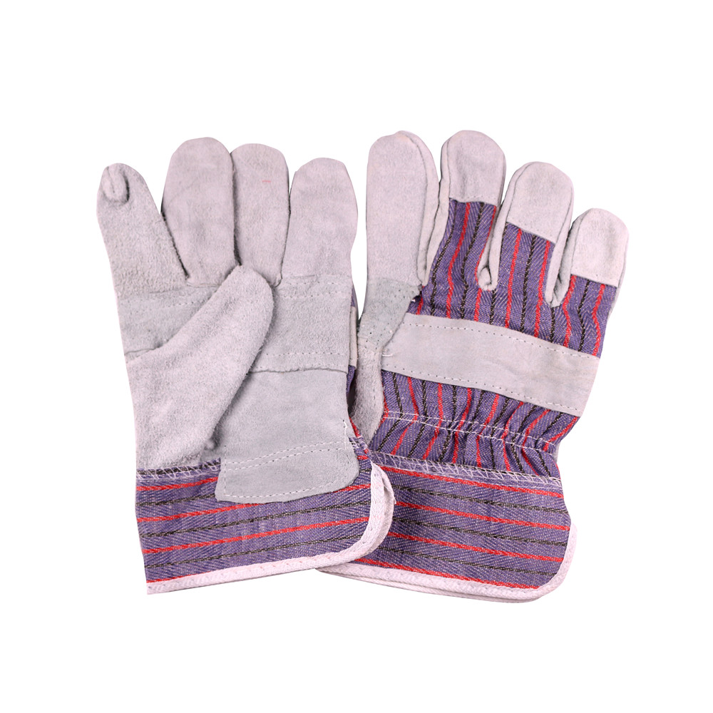 10.5‘’cow split leather patch palm gloves