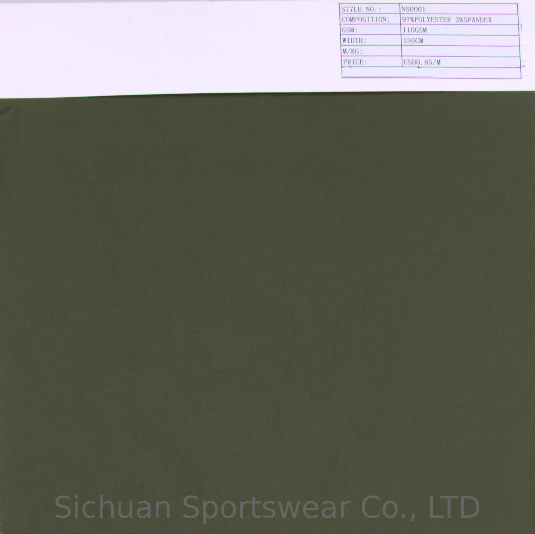 Pongee Sportswear Fabric