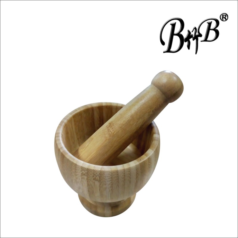 cooking tools / bamboo motar and pestle