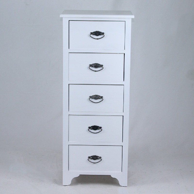 Chest of 5 drawers wooden cabinet