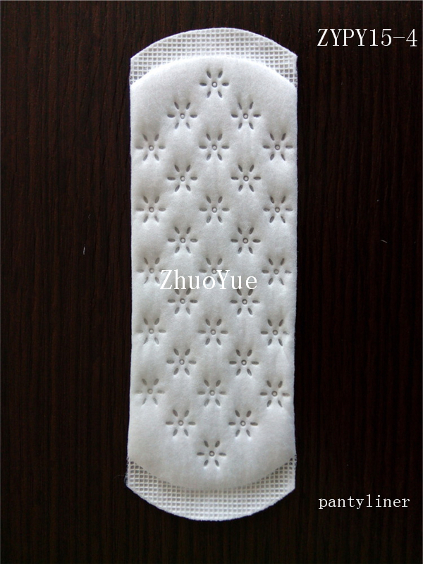 disposable pantyliners with cottony comfortable 160mm for feminine menstrual