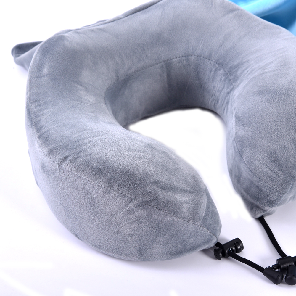 Folding memory foam travel pillow cushion for sleep on plane
