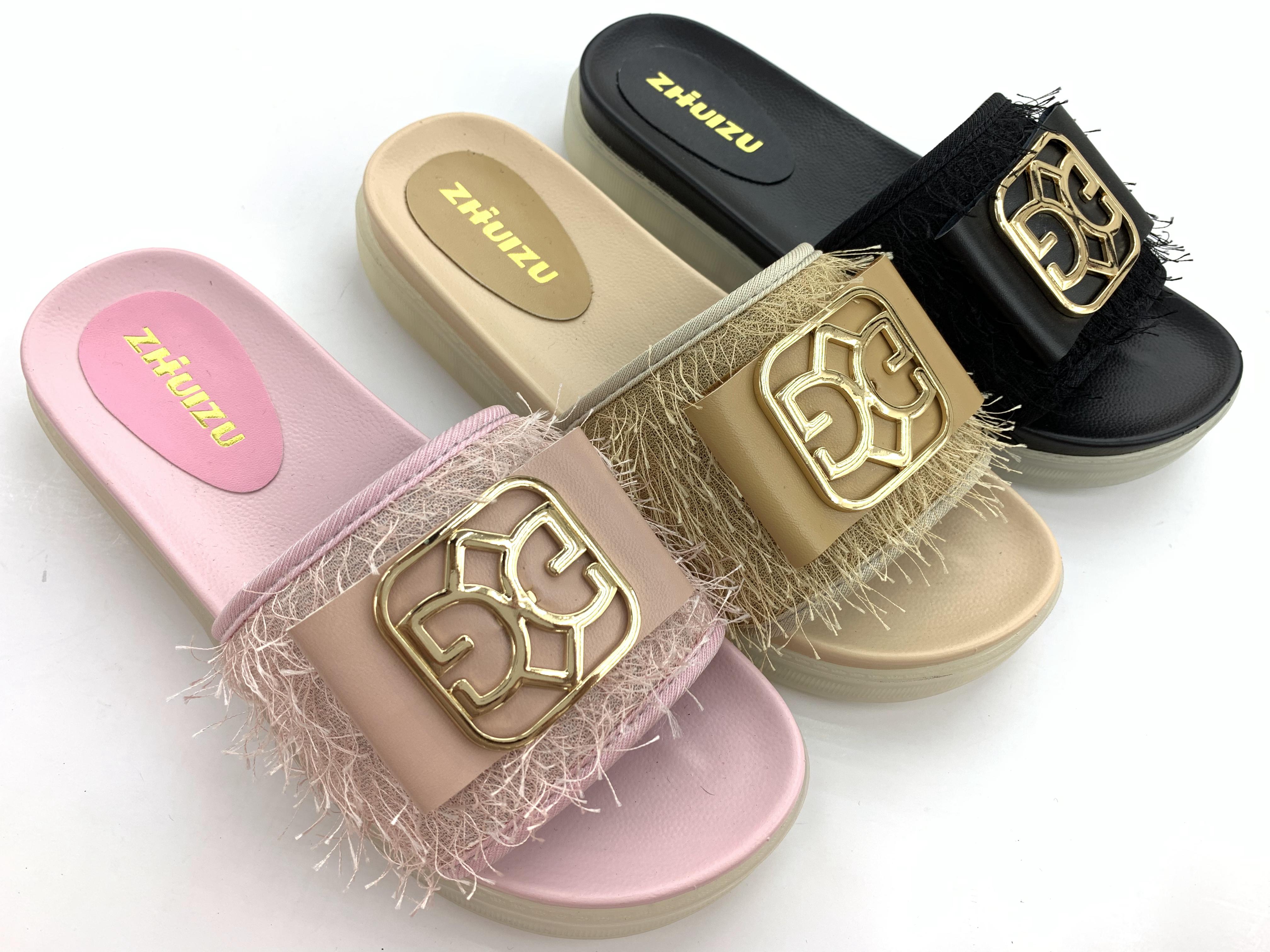 ZHIHUIZU double color women slippers