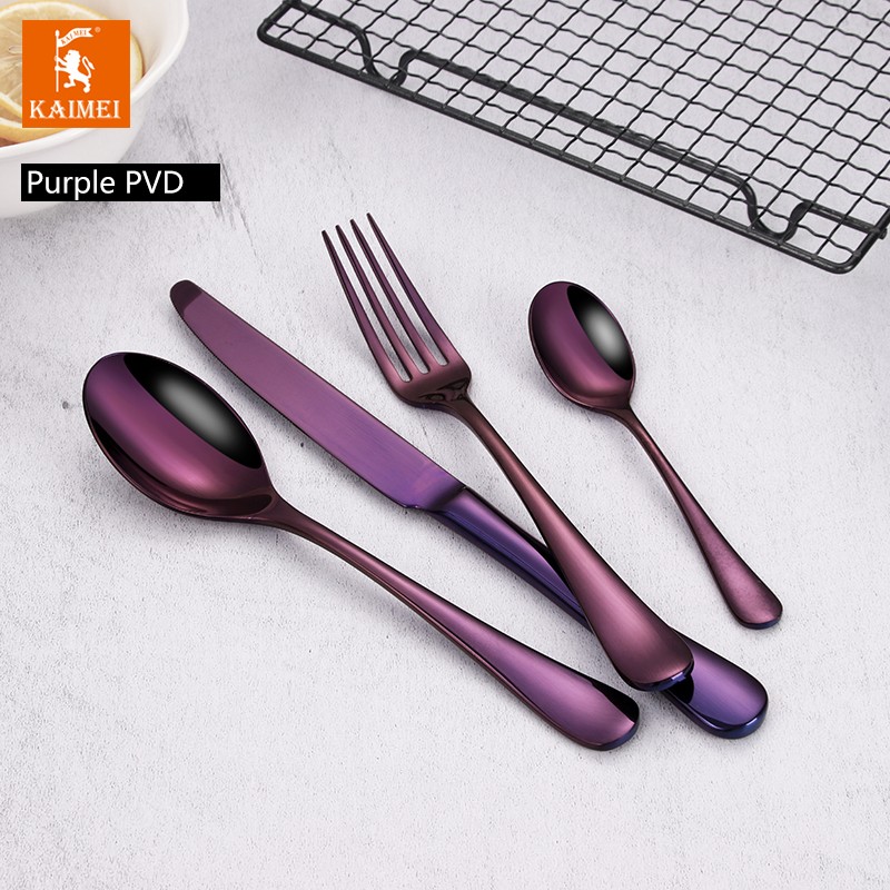 High Quality Stainless Steel Cutlery Set Stainless Steel Flatware Tableware Wholesale For Restaurant Hotel PVD