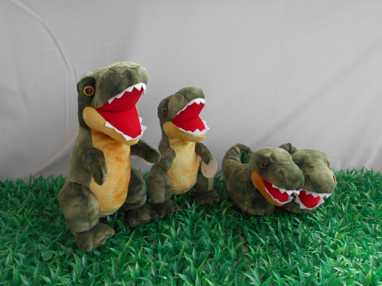 Dino and dino slippers