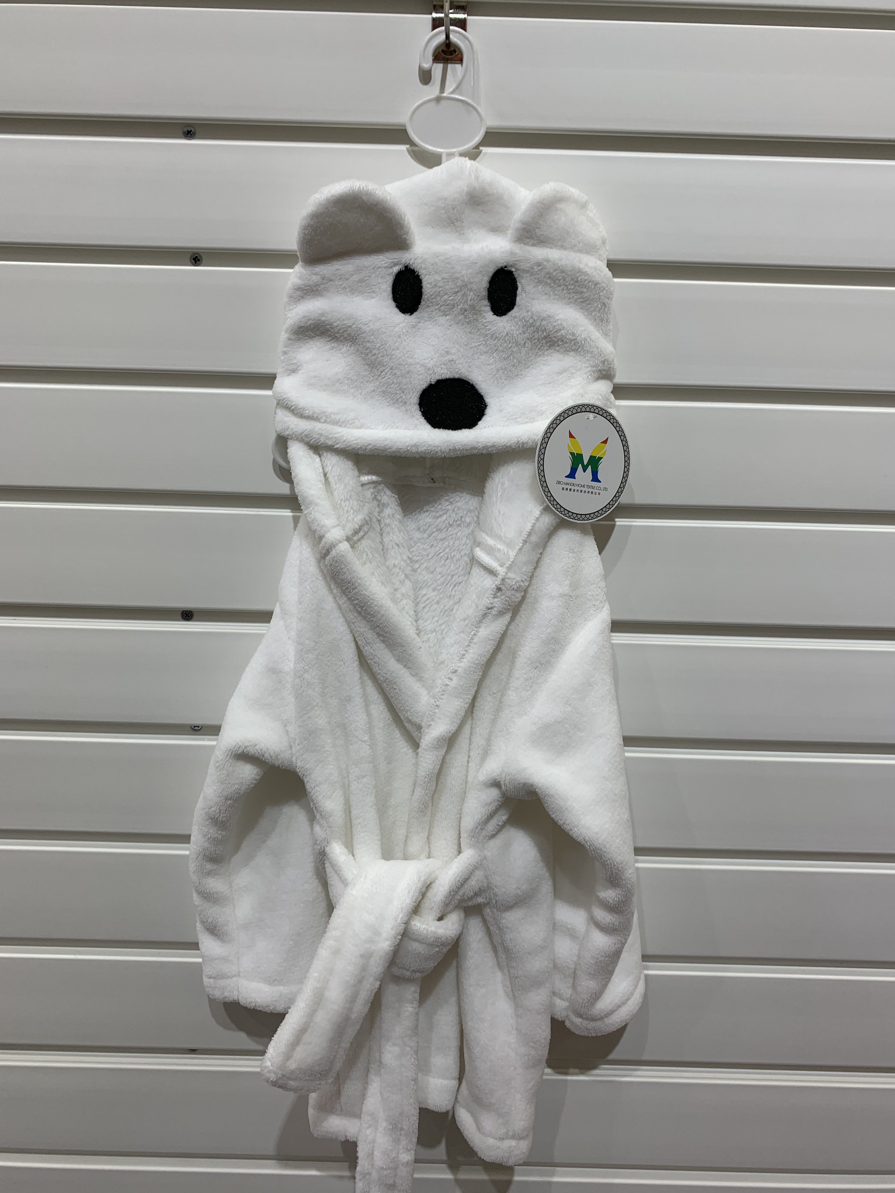baby bathrobe with 3D embroidery