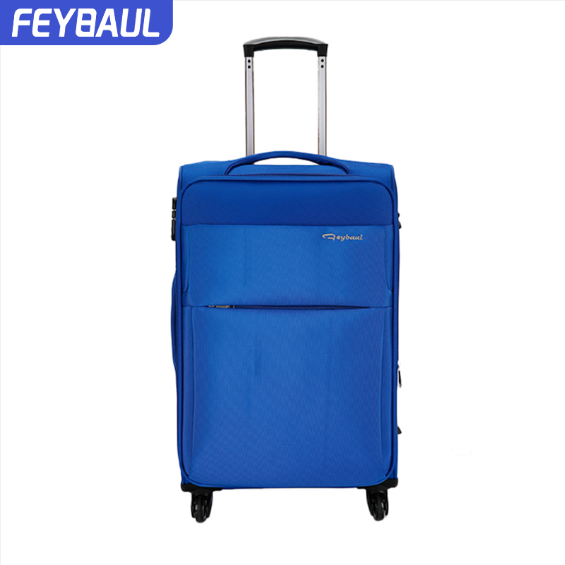 Oxford Cloth Soft Fabric Designer style 20 24 28 Inch Trolley Carry On Cheap Luggage