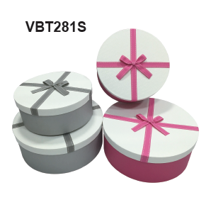 Ribbon round box