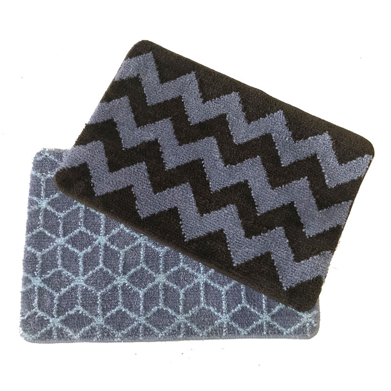 Jacquard bathroom mat