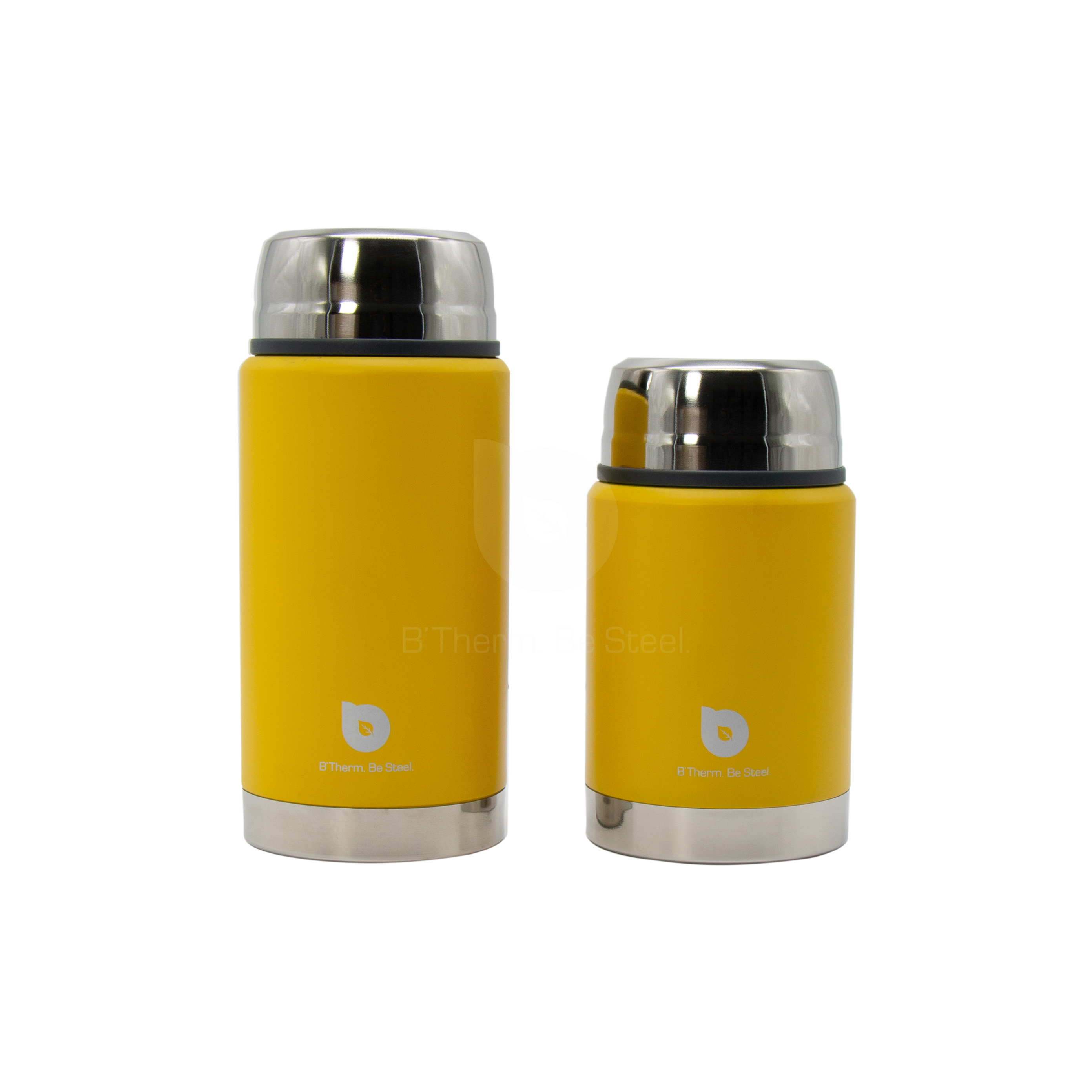 Stainless Steel Wide Mouth Food Jar Thermos Vacuum Food Flask Lunch Container Insulated Soup Jar 500-750 ml Yellow(
