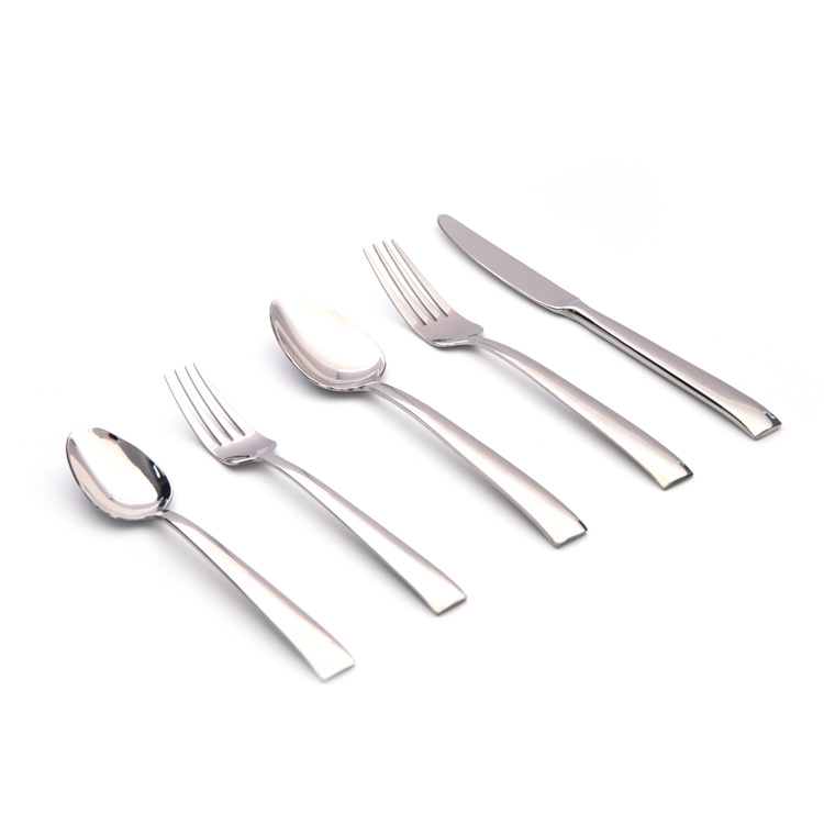 Modern stainless steel rose gold and golden cutlery sets black cutleries rainbow and black flatware set packed with color box