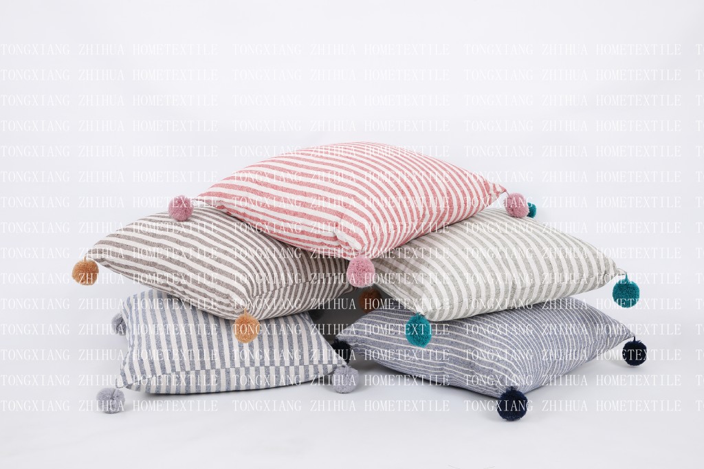 Linen cushion, cushion cove