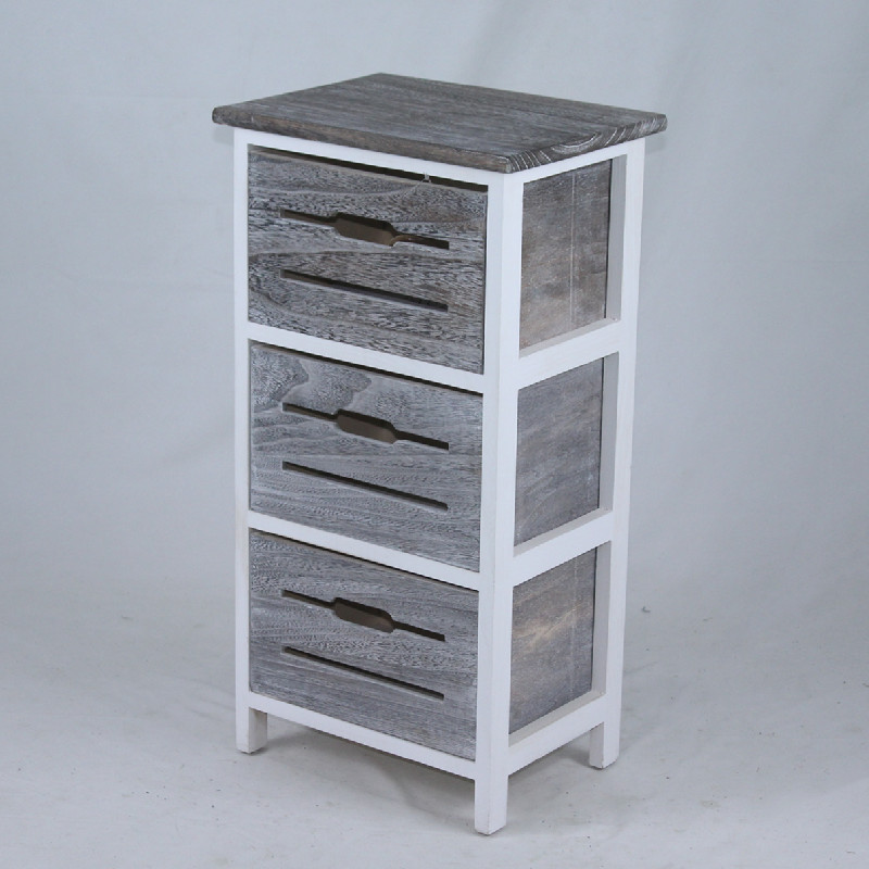 Chest of 3 drawers wooden cabinet