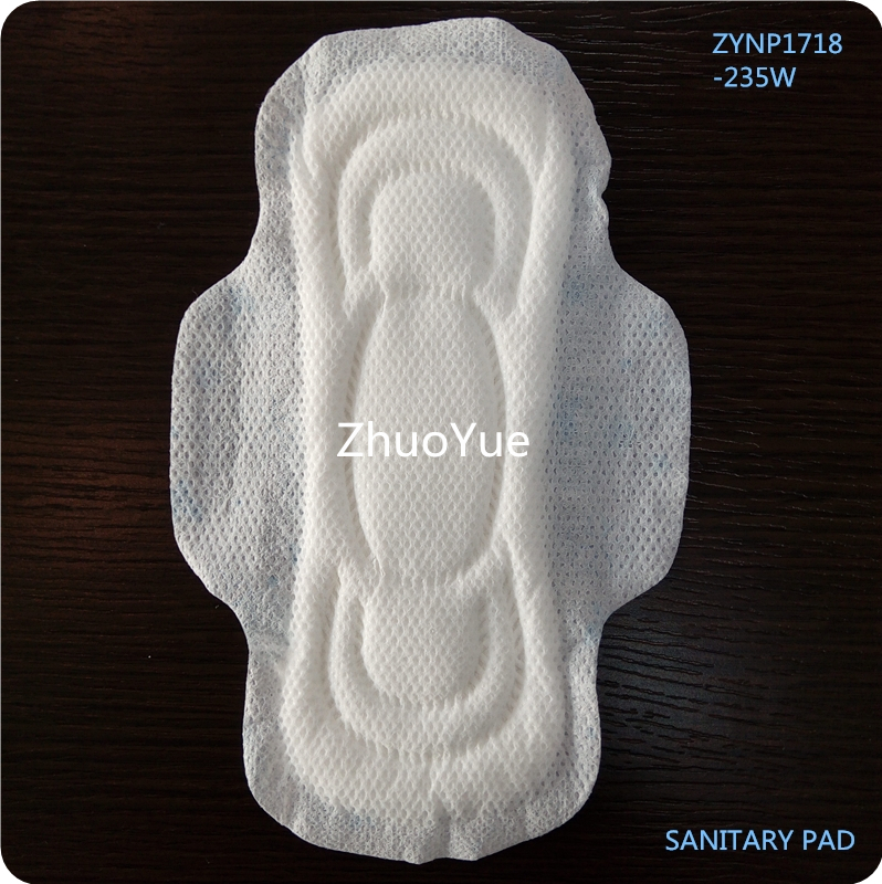 zhuoyue sanitary napkin with thick soft 235mm for feminine menstrual