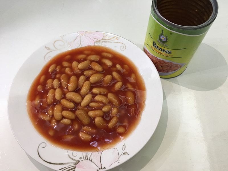 Canned white kidney bean in tomato sauce