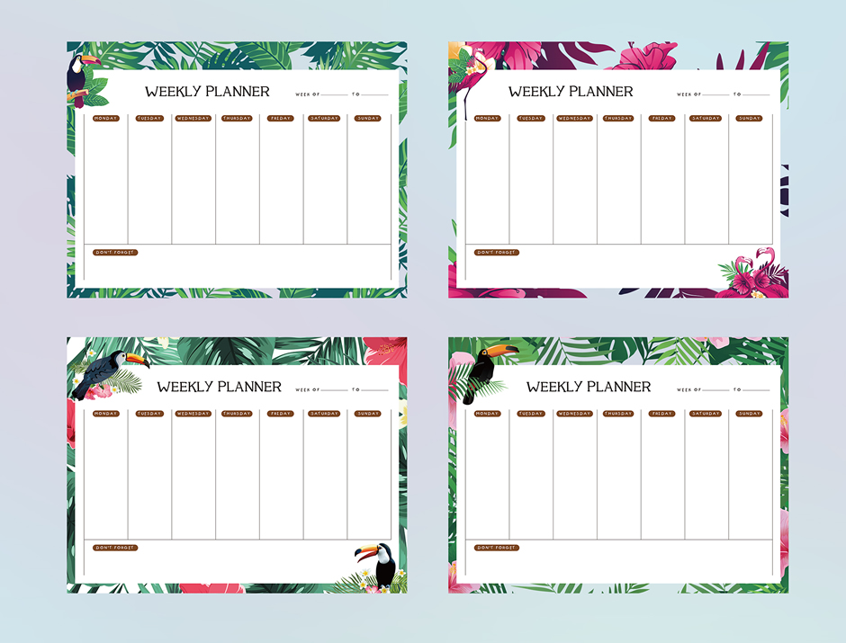 Desk Weekly Planner