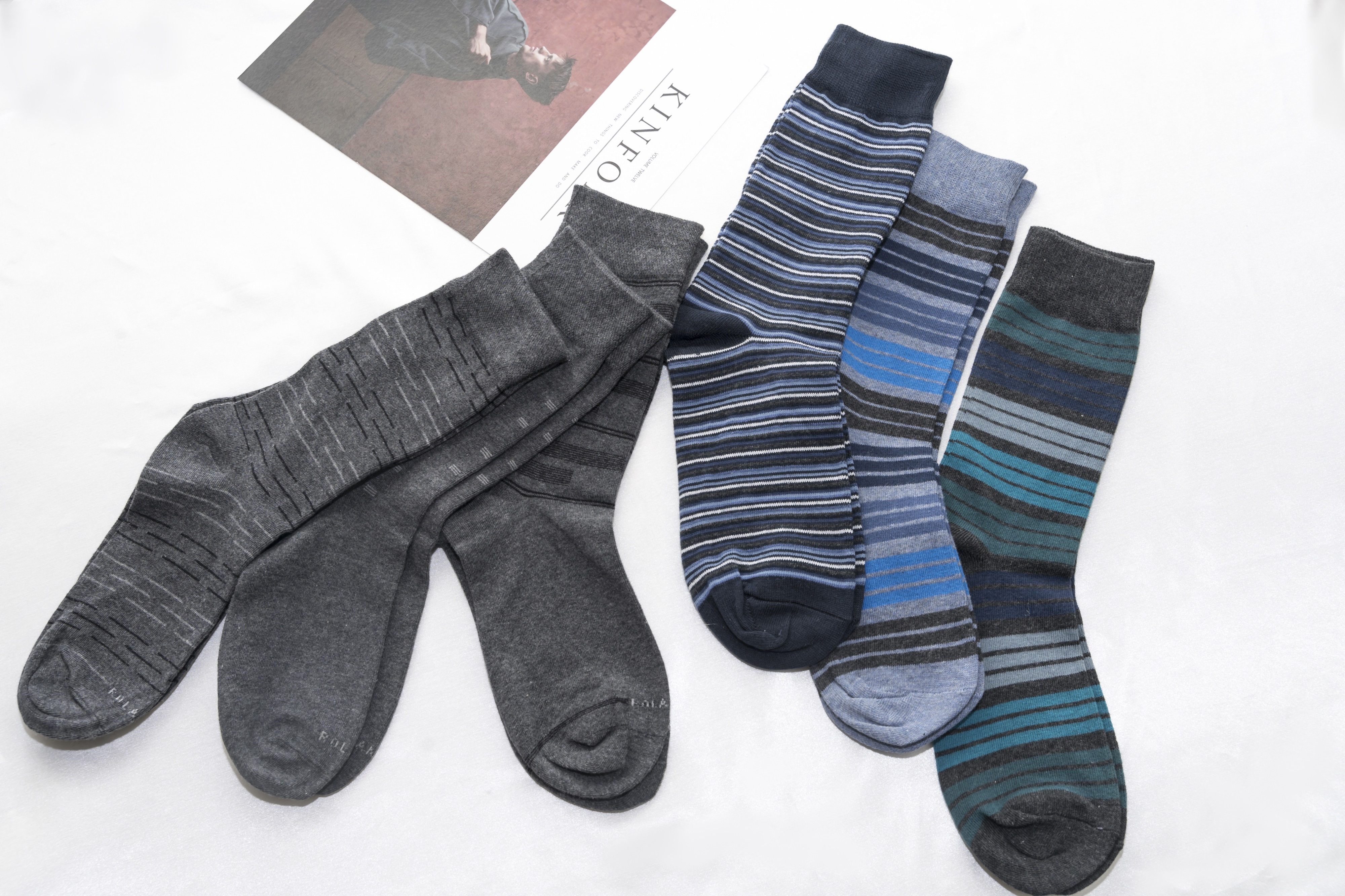 Men classic business crew socks