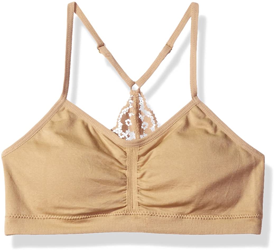 Girl Girls' Big Seamless Ruched Crop W/Lace Back