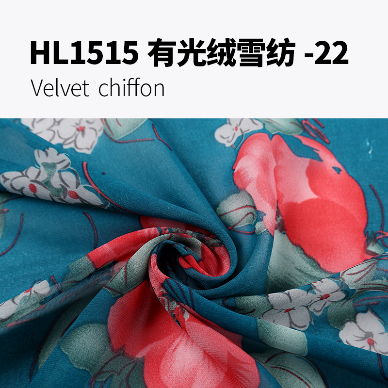 Velvet chiffon