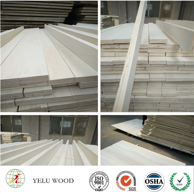 Poplar lvl board wooden slats for bed frame sofa