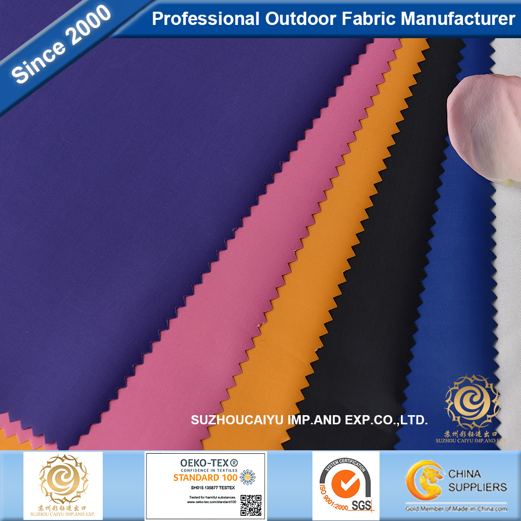 Poly 190T Taffeta PVC W/R For Raincoat