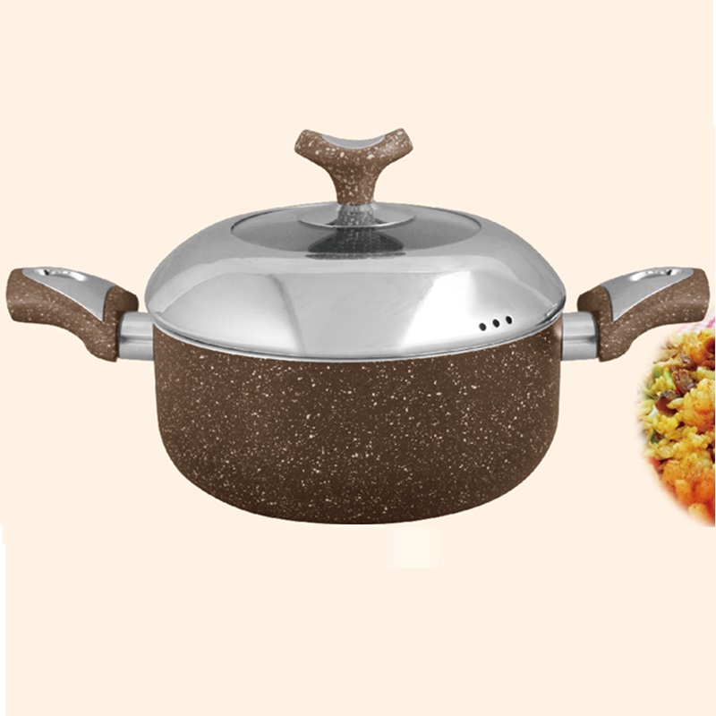 Casserole sets with stainless steel & glass cover