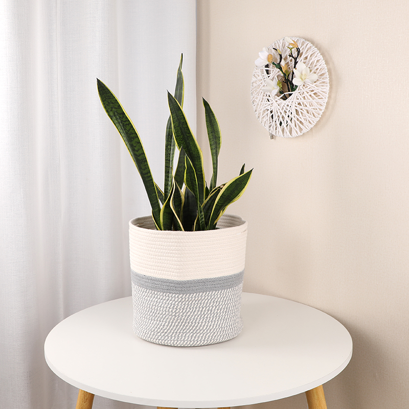 Round cotton basket