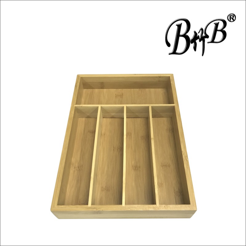 Bamboo cutlery box