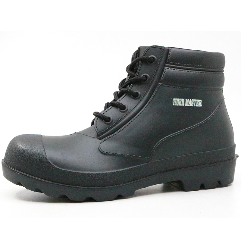 CE waterproof anti slip steel toe puncture proof ankle pvc safety boots