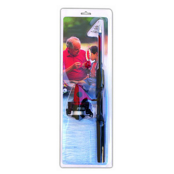 Telescopic fishing rod and reel combo