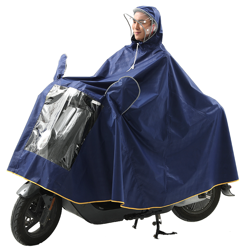 Rainfreem Riding Poncho Plus Size Electric Bicycle Transparent Rearview Mirror Waterproof Raincoat
