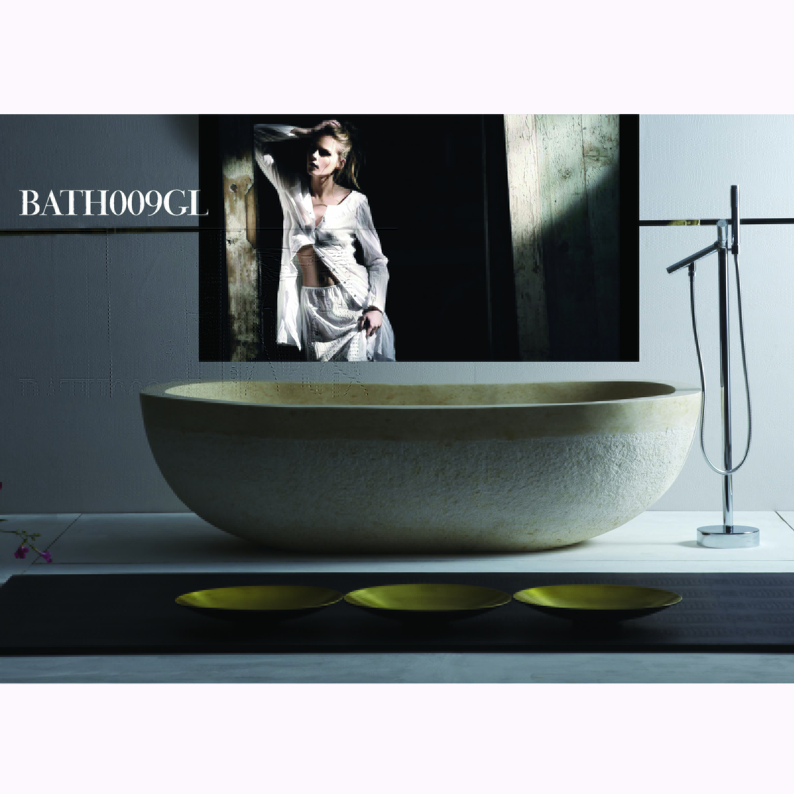 BATH009GL Bathtub in Natural Marble