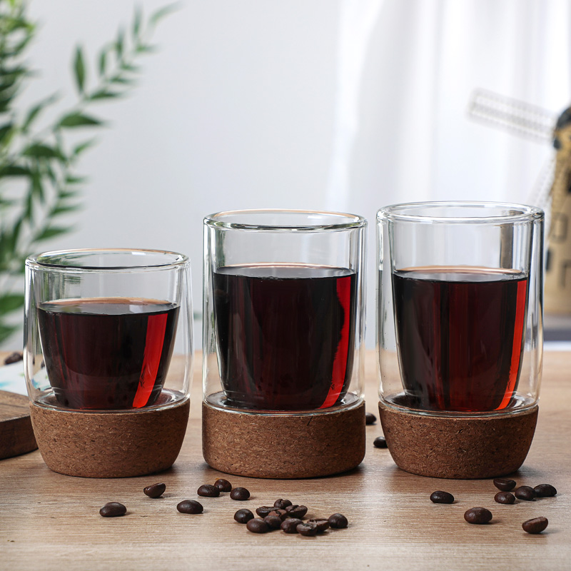Glass coffee cup