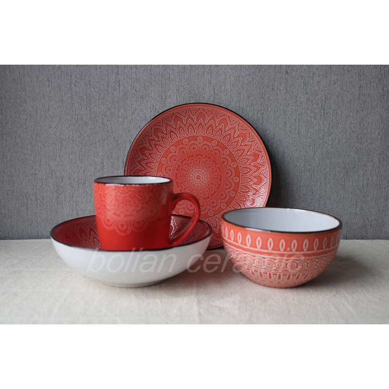 Pad printing dinnerware