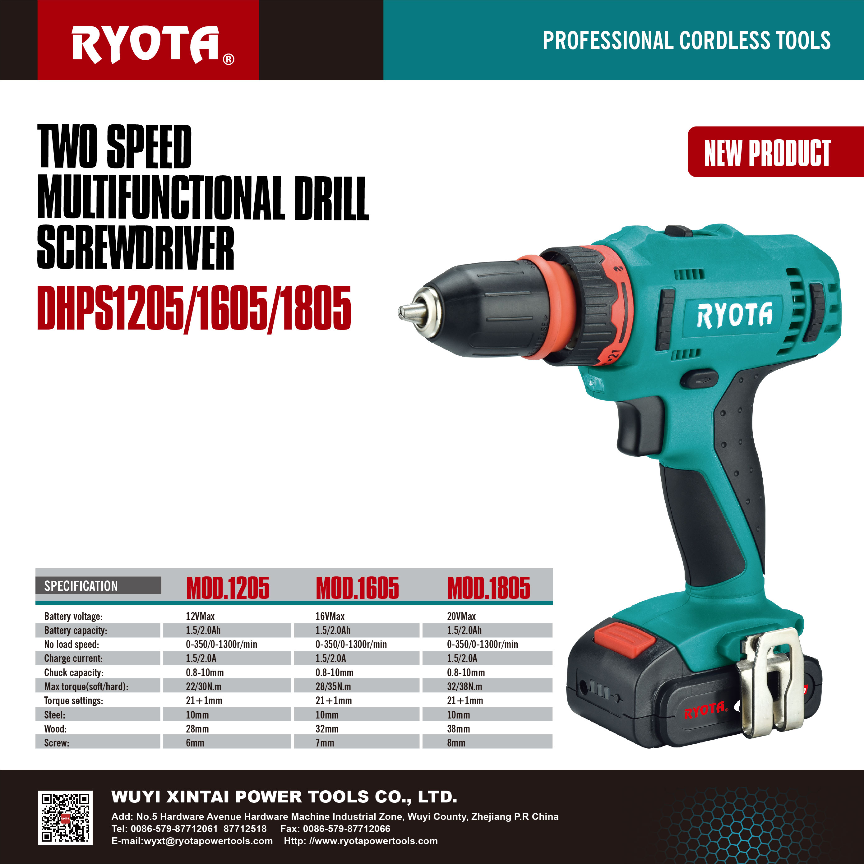 Two Speed Cordless Impact Drill