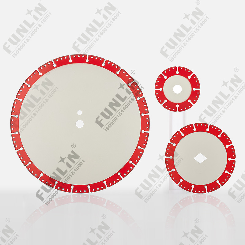 Vacuum brazed diamond cutting blade for metal
