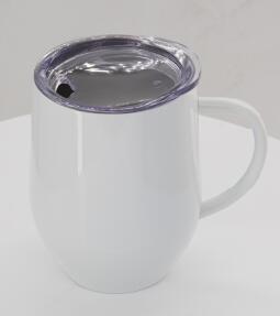 12oz Stainless Steel Wine Cup w/ Handle