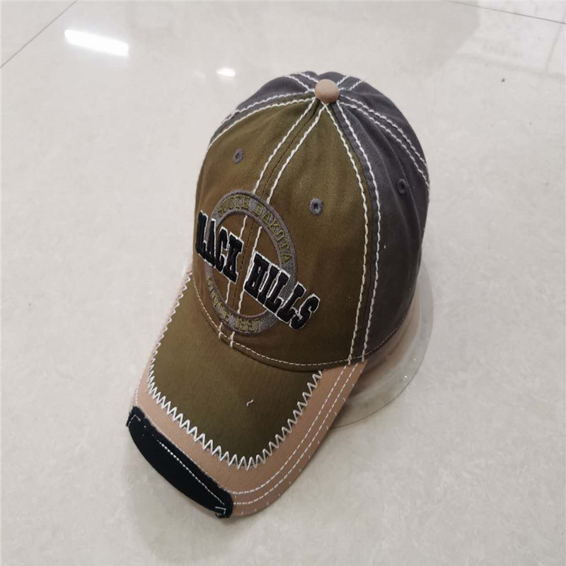 Baseball Cap washed style with patch embroidery