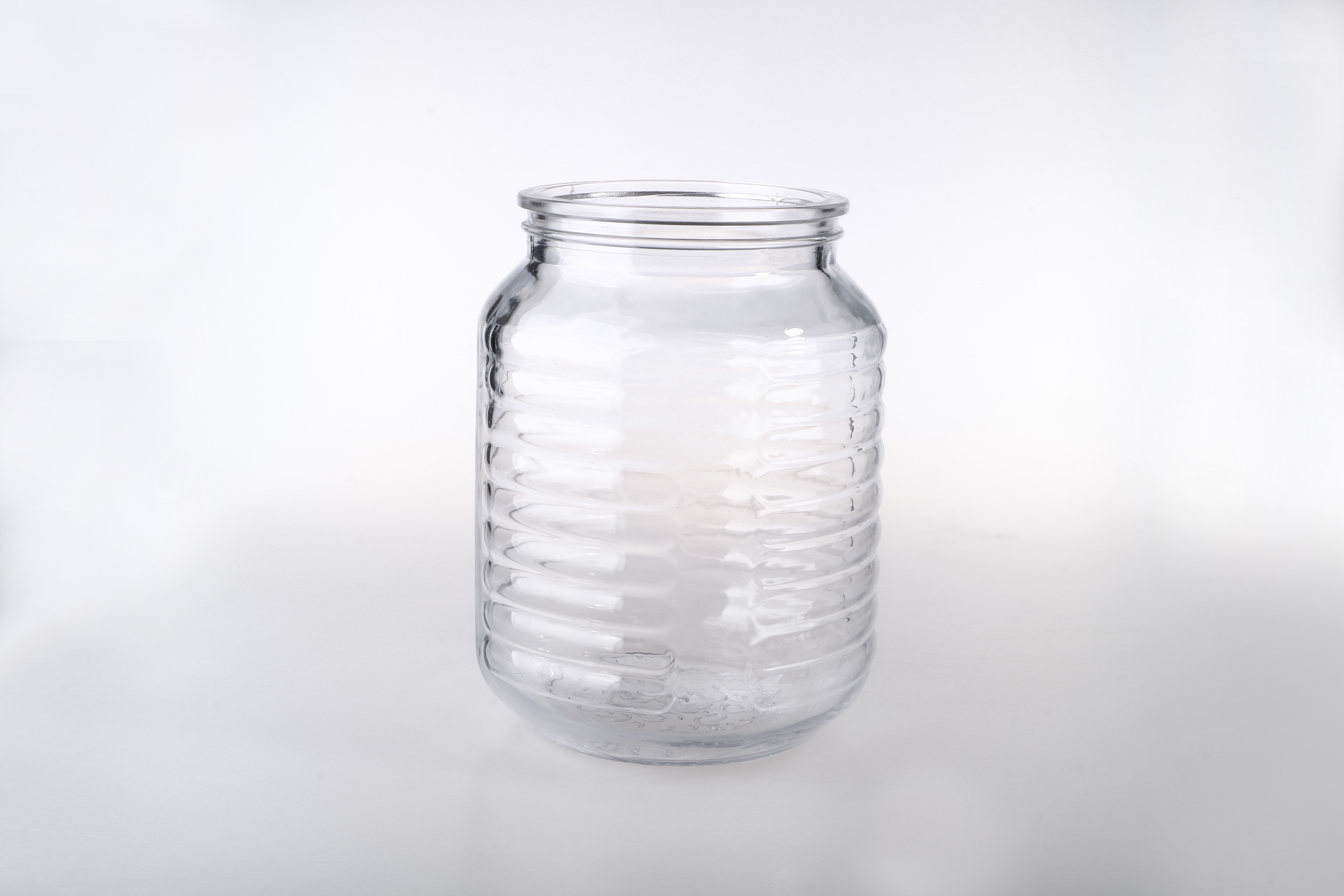 Rows Of Glass Jars