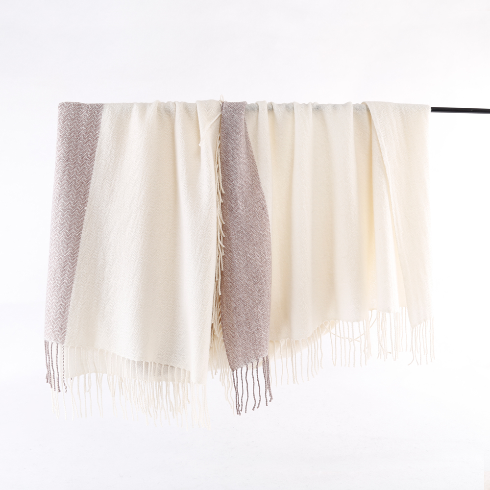 Wool scarf wool cashmere mix shawl pashmina