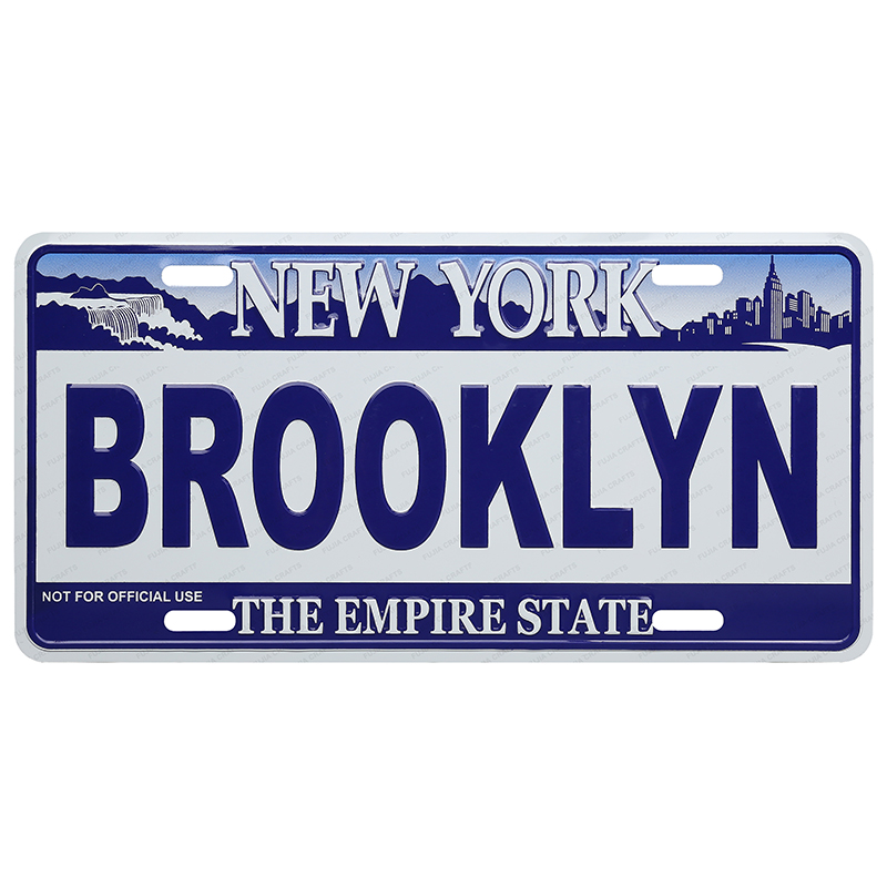 3d embossed license plate factory OEM design car plate