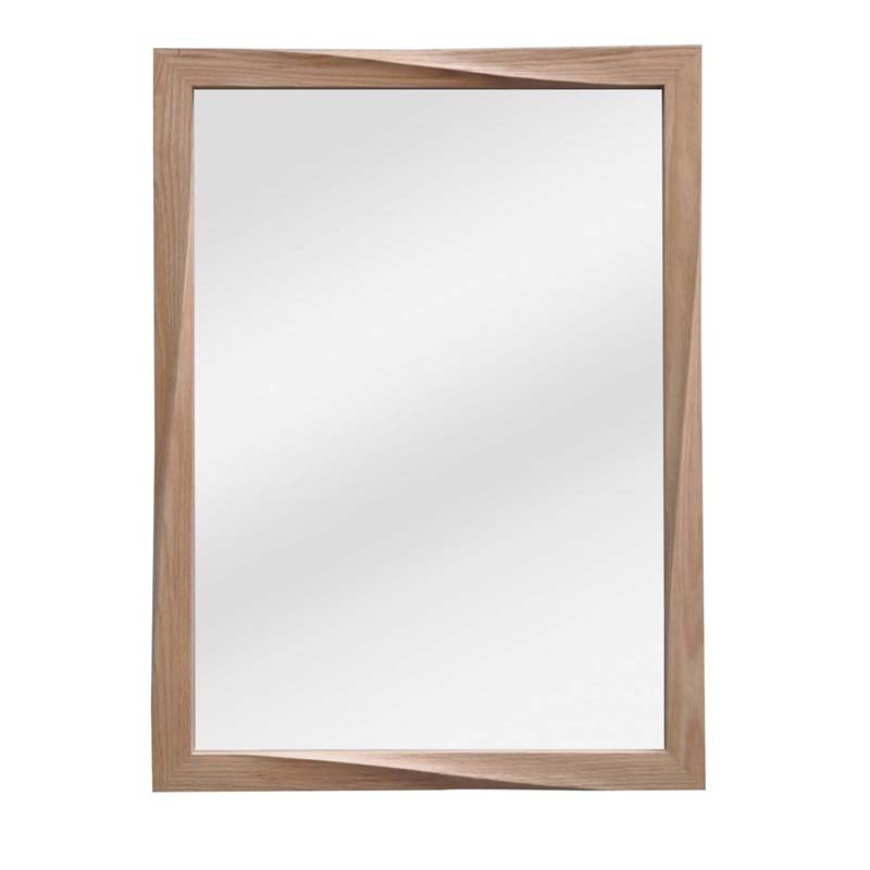Natural oak frame with flat mirror
