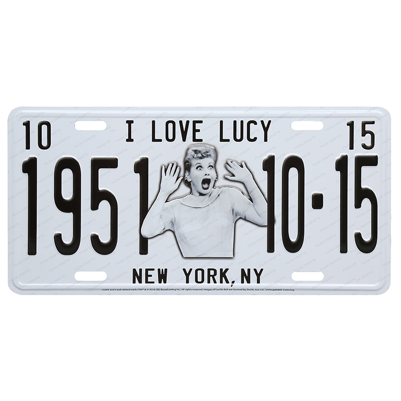 USA factory price OEM design souvenir 3d embossed funny decorative car license plate